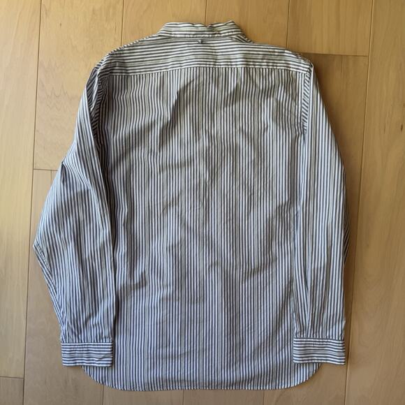Still By Hand Shirt 3 Striped Cotton Button Up Oxford - Picture 8 of 9